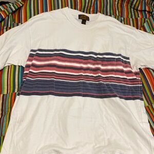 Vintage Eddie Bauer striped pocket T-shirt, size extra large, fast shipping